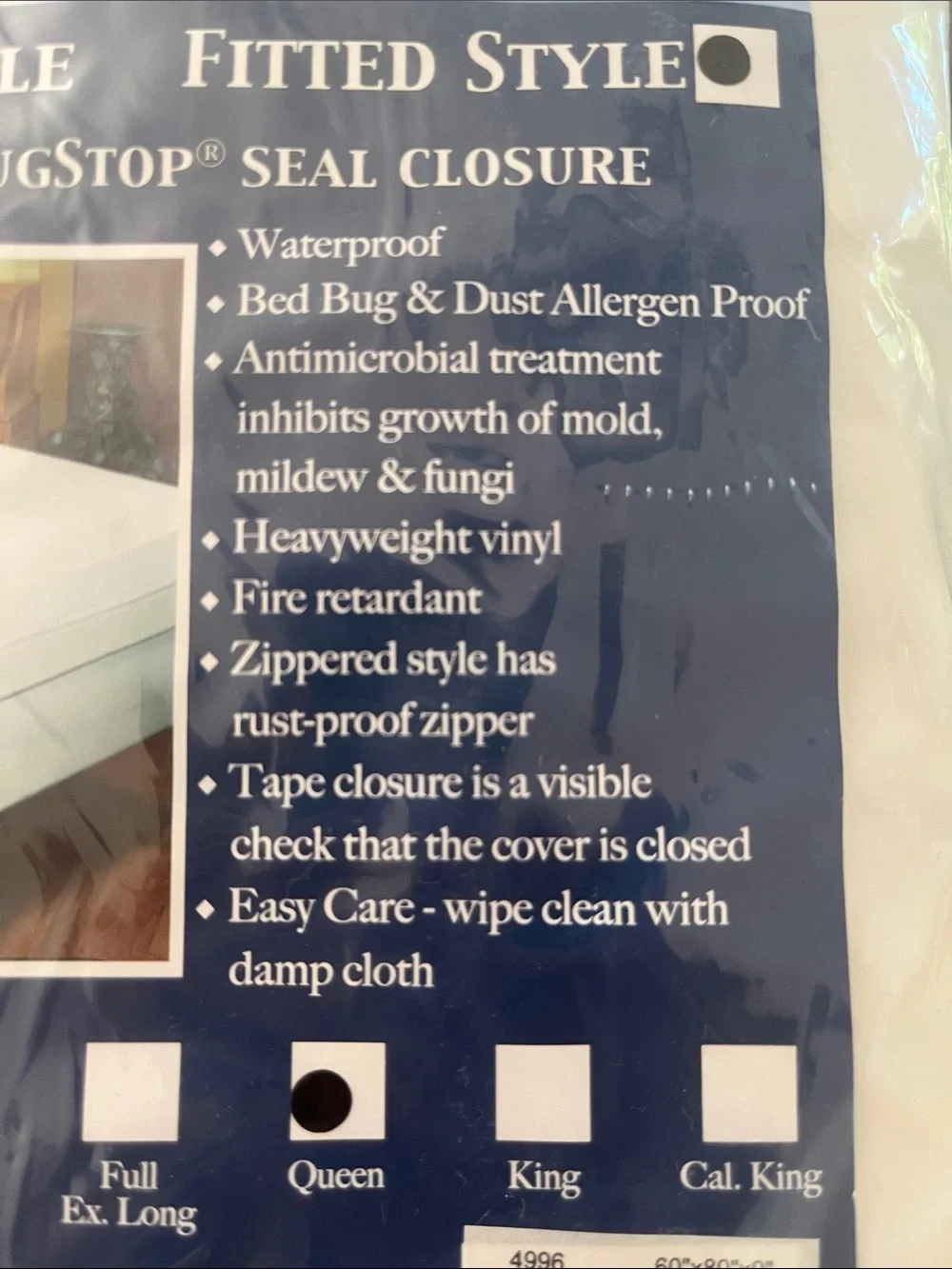 Bargoose vinyl bedding protector queen
